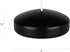 Mega Candles, 12 pcs Unscented Black Floating Candles, Hand Poured Wax, 3 Inch Diameter, Home Décor, Celebrations