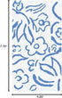 15 Package Caspari Matisse Paper Guest Towel Napkins in Blue - Per