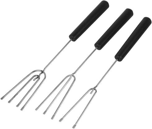 Set of 10 Stainless Steel Split Chocolate Forks for Hot Pot DIY Decorative Tools, Pralines, and Truffles