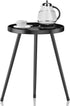SYQ Round Metal Side Table Small End Table for Indoor Outdoor, Mid
