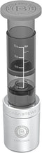 CASABREWS Portable Coffee Maker, 2 in 1 Small Travel Machine for K Cup Pod or Ground Coffee, Quick Press Kit with