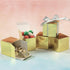 Premium Gold Mega Pack Favor Boxes, 2.25" x 2.25", 100 Pcs, Metallic Event Gift Boxes