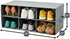 6 Closet Sorbus Shoe Organizer Bin, Section Cubby Shoe Shelves, Foldable Portable Detachable Organizer Storage for Home