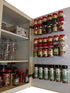 Spice Clips 30 Spice Gripper Clip Strips Organizer Holds 30 Spice Jars - Pantry and Inside Cabinet Organization 3M Adhesive Spice Rack by Crazy Chef