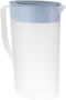 Housoutil Juice Pitcher Carafes, 1.6 Litre Plastic Drink Pitcher with Lid for Cold Beverages