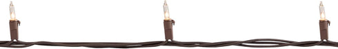 4' 20ct Northlight Mini Incandescent Christmas Lights - Clear - Brown Wire