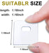 25 Sets (50 Pieces) of Clear Vertical Blind Repair Tabs/Blind Fixer Tabs for Vertical Blinds Replacement Slats