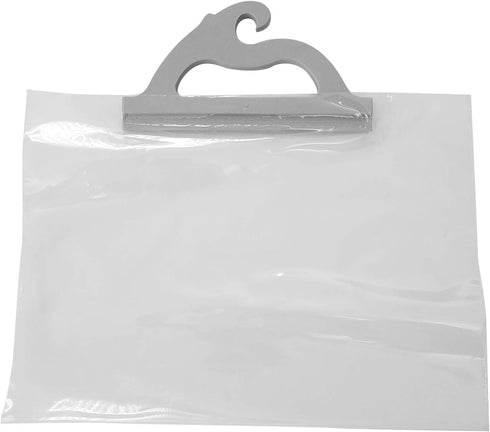 Monaco Hanging Storage Bags, 10-Pack of 12 x 9-Inch Clear Plastic Bags for Classroom, Library, Pharmacy