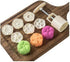 Cookie Press Mid-Autumn Festival Moon Cake Mould, 50g Cookie Stamp Set with 6 Pcs Mode Pattern for DIY Decoration