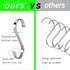 Heavy Duty Stainless Steel S Hooks for Hanging Pots, Kitchenware, Utensils, Clothes, Bags, Cups, Towels - 3.7 inch, 8