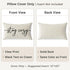 12x20 Inch Cozy PANDICORN Throw Pillow Cover Cream, Stay Decorative Lumbar Cushion Case for Couch Sofa Bed, Neutral