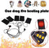 3 Gears USB Electric Heating Pads, Portable Waterproof Heater Pads with 5 Jacket Sheets for Winter Camping