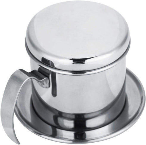 Stainless Steel Vietnamese Coffee Drip Filter, Manual Coffee Infuser, Single Serving Cup for Coffee Lovers