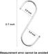 LOYMR 30 Pack 2.7 inches S Shape Hooks Heavy-Duty Metal Hanging Hooks Apply Kitchenware Bathroom Towels Utensils Plants