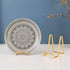 4.5 inch Metal Plate Stands for Display, Tabletop Picture Stand, Gold Iron Easels for Photos, Books, Plates