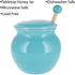 Cottage Creek Honey Jar Keeper, Porcelain Honey Pot with Lid and Wooden Dipper, Honey Storage Container