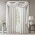 Madison Park Irina Embroidered Kitchen - Transitional Fabric Sheers Single Curtain Scarf for Living Room
