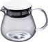 Hemoton Clear Glass Teapot with Stainless Steel Infuser Lid, 460 ml Tea Kettle for Blooming and Loose Leaf Tea