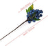 4 DS. DISTINCTIVE STYLE Artificial Blueberries Pieces Lifelike Faux Fruit Berries Fake Flowers for Decoration (Blue)