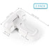 2 Pack Child Proof Fridge Lock, Easy Install Refrigerator Door Latch for Toddlers and Aging Seals (White)