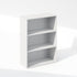 Furinno Reed 3-Tier Multipurpose Open Shelf for Clothing & Closet Storage Organization, Plain White