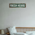HENOVAL 16x4 Inches Fresh Herbs Sign Herb Garden Signs Vintage Tin Metal Signs For Home Kitchen Garden Farmhouse Wall