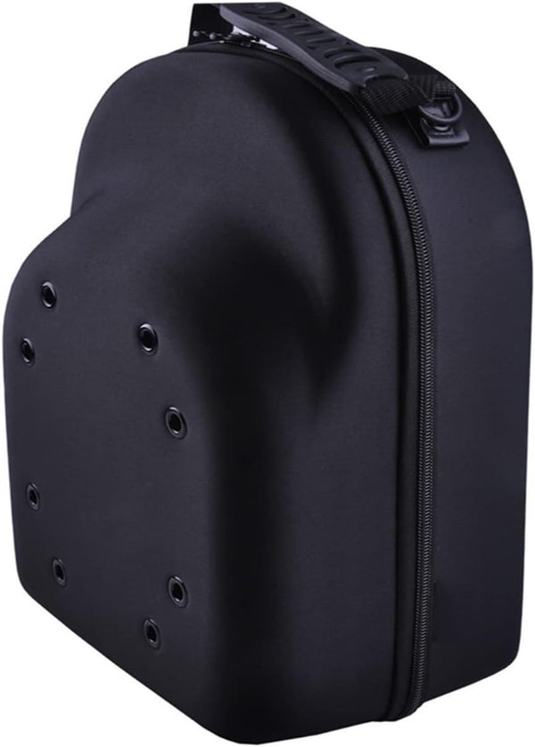 Hat Travel Case for Baseball Caps, Organizer Box for 6 Caps, Travel Hat Display Carrier Bag - Black