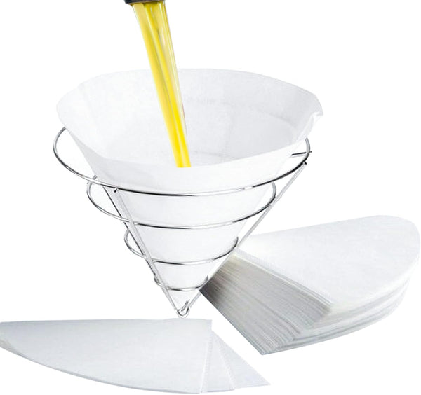 30 Pack 10" Deep Fryer Oil Filters, Non Woven Cooking Oil Strainer, Premium Maple Syrup Filter Set for Restaurants
