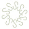 Mini Skater 2.5" S Shape Hooks - 10Pcs Light Green Plastic, Heavy Duty, Rust Resistant for Kitchen, Bathroom, Storage