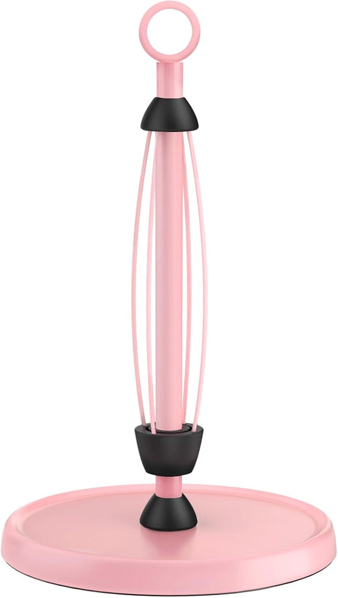 Pink Paper Towel Holder Countertop, Pink Kitchen Accessories Decor, One-Handed Tear, Stainless