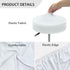 12-14 inch 2 Kuiaobaty Round Bar Stool Cover Cushion with Elastic Aesthetic Purple Butterfly Floral Print Fabric Round