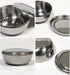 Stainless Steel Korean Kitchen Restaurant Dinner Soup Rice Bowl & Cover - 2 Sets