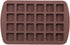 Webake Mini Brownie Pan, Square Silicone Baking Mold for Keto Fat Bomb, Chocolate