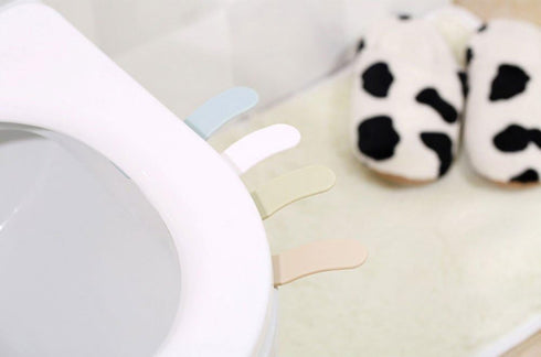 Daycount 4-Pack Toilet Cover Extractor Lid Lifter Holder - Self Adhesive Toilet Lid Protector