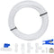 CNAODUN Refrigerator Water Line Kit, Ice Maker Water Line with 1/4" OD 39.4ft Tube, Quick Connect Fittings