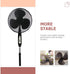 DOITOOL Plastic Fan Blade Replacement, 3 Leaves Universal Household Standing Fan Blades, 16 Inch