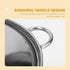 Kichvoe Stainless Steel Wok Pan with Lid, 2pcs Nonstick Frying Pan for Home Outdoor Camping BBQ, 22cm