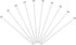 PATIKIL Chandelier Connector Clip Pins, 100 Pack 2.5mm OD x 50mm L