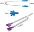 8PCS Silicone Mini Tongs - 5Inch Hand Shape Food Tongs for Serving Food, Ice Cube, Fruits, Barbecue