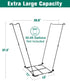 Tuohours 30-45 Outdoor Trash Bag Holder Stand - Heavy Duty Metal Garden Garbage Bag Support Frame for Gallon Capacity