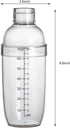 700cc / 24 oz Plastic Cocktail Shaker Mixer, Boba Tea Shaker, Professional Bar Tools Set (2)