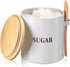 AISBUGUR Sugar Bowl with Lid and Spoon: 17oz Metal Sugar Container -