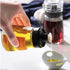 TINMIX Leak-proof Oil Dispenser Bottle: 160 ml/5.4 oz Glass Olive Oil and Vinegar Cruet for Outdoor Camping, Well