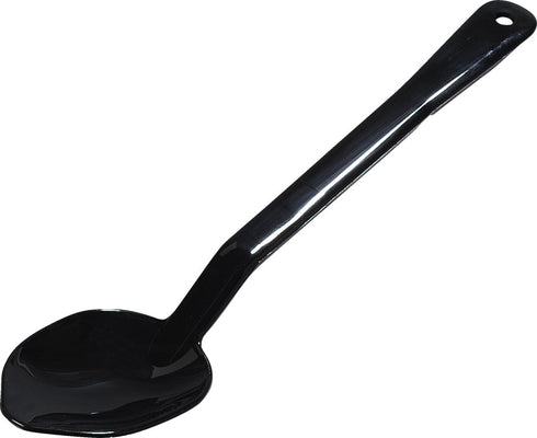 Carlisle FoodService Products High Heat Solid Spoon, 13", Black