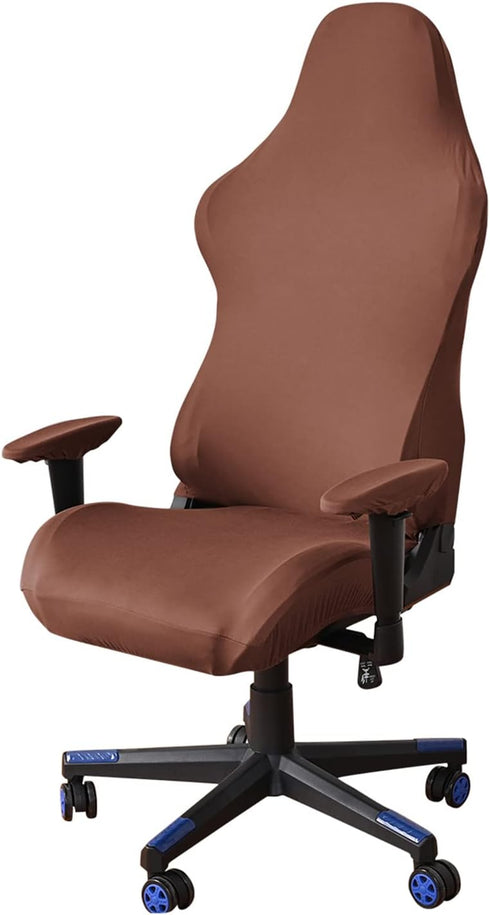 Gaming Chair Covers Slipcovers with Armrest Covers, Stretch Game Computer Office Desk Chair Protector, Soft Polyester