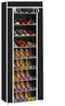 Mekek Shoe Rack Closet, Non-Woven 9 Tier Shoe Rack Shoe Shelf Storage Closet