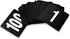New Star Foodservice 23084 Double Side Plastic Table Numbers, 4" x 4", Light Grey on Black