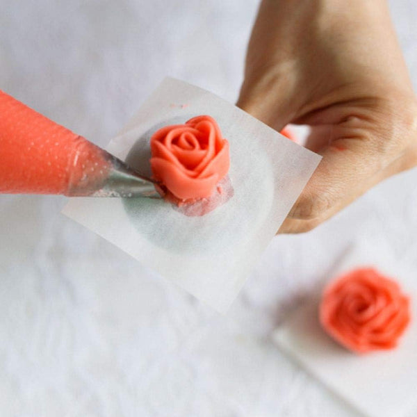 EORTA 1500 Pcs Flower Lifter Paper, Disposable Piping Flower Transfer Wax Paper for Cake Decoration, 3 Sizes