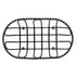 G.E.T. 4-33453 Black Oblong Braided Rim Metal Wire Basket, Iron Powder Coated, Oval Shape