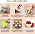 Round Cake Rings Set of 8, Stainless Steel Mousse and Pastry Mini Baking Mold with Food Presses